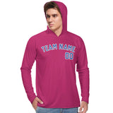 Custom Pink Sky Blue UV-Hoodie