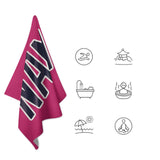 Custom Pink Navy Beach Towel