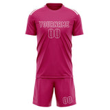 Custom Pink Pink Soccer Jersey