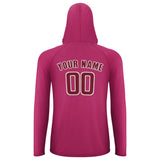 Custom Pink Crimson Red UV-Hoodie