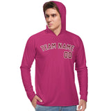 Custom Pink Crimson Red UV-Hoodie