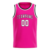 Custom Pink & White Colors Design Sports Basketball Jersey