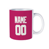 Custom Pink White Mug