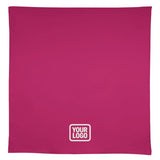 Custom Pink White Square Table Cloth