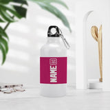 Custom Pink White Sports Bottle