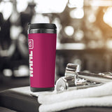 Custom Pink White Stainless Steel Water Cup