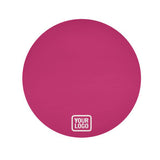 Custom Pink White Round Table Cloth