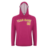 Custom Pink Yellow UV-Hoodie