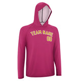 Custom Pink Yellow UV-Hoodie