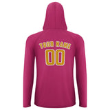 Custom Pink Yellow UV-Hoodie