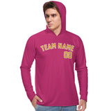 Custom Pink Yellow UV-Hoodie