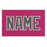 Custom Pink Dark Grey Beach Towel