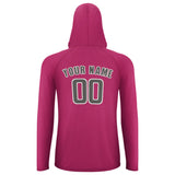 Custom Pink Dark Grey UV-Hoodie