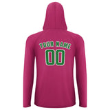 Custom Pink Emerald Green UV-Hoodie