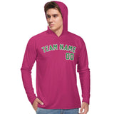 Custom Pink Emerald Green UV-Hoodie