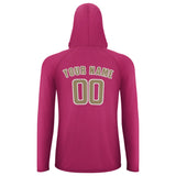 Custom Pink Light Khaki UV-Hoodie