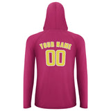 Custom Pink Light Yellow UV-Hoodie