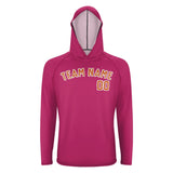 Custom Pink Orange UV-Hoodie