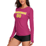 Custom Pink Gold Women's Long-Sleeve Shirt