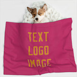 Custom Pink Yellow Pet Blanket