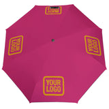 Custom Pink Yellow Automatic Umbrella