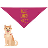 Custom Pink Yellow Pet Scarf