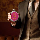 Custom Pink Yellow Hip Flask