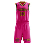 Custom Pink Yellow Basketball Set