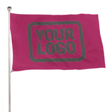 Custom Pink Dark Grey Flag