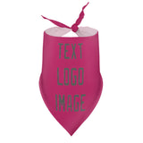 Custom Pink Dark Grey Pet Scarf