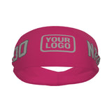 Custom Pink Gray Sports headband