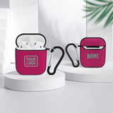 Custom Pink Gray AirPods Case
