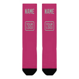 Custom Pink Gray Knee-High Sock