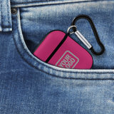 Custom Pink Gray AirPods Case