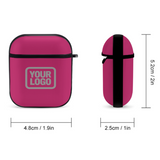 Custom Pink Gray AirPods Case