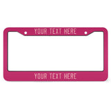 Custom Pink Light Pink License Plate Frame