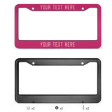 Custom Pink Light Pink License Plate Frame