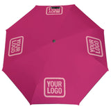 Custom Pink Light Pink Automatic Umbrella