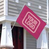 Custom Pink Light Pink Flag