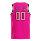 Custom Pink & Light Pink Colors Design Sports Basketball Jersey