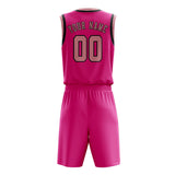 Custom Pink Light Pink Basketball Set