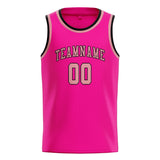 Custom Pink & Light Pink Colors Design Sports Basketball Jersey