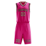 Custom Pink Light Pink Basketball Set