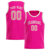 Custom Pink & Light Pink Colors Design Sports Basketball Jersey