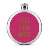 Custom Pink Khaki Hip Flask