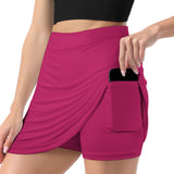 Custom Pink Khaki A-Line Skort
