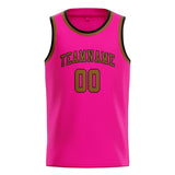 Custom Pink & Khaki Colors Design Sports Basketball Jersey