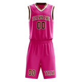 Custom Pink Khaki Basketball Set