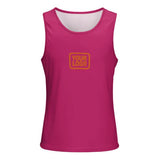 Custom Pink Orange Men's Tank Top