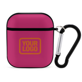 Custom Pink Orange AirPods Case